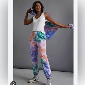 Clare V tie dye sweatpants size small